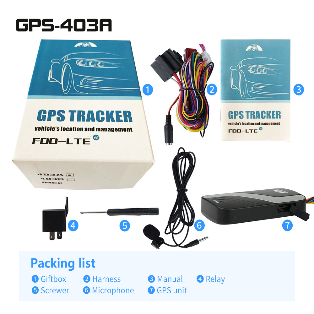 Hot Sale Coban 4G 403C 403D GPS Tracker Car Motorcycle alarm with SOS and engine off Car tracker gps