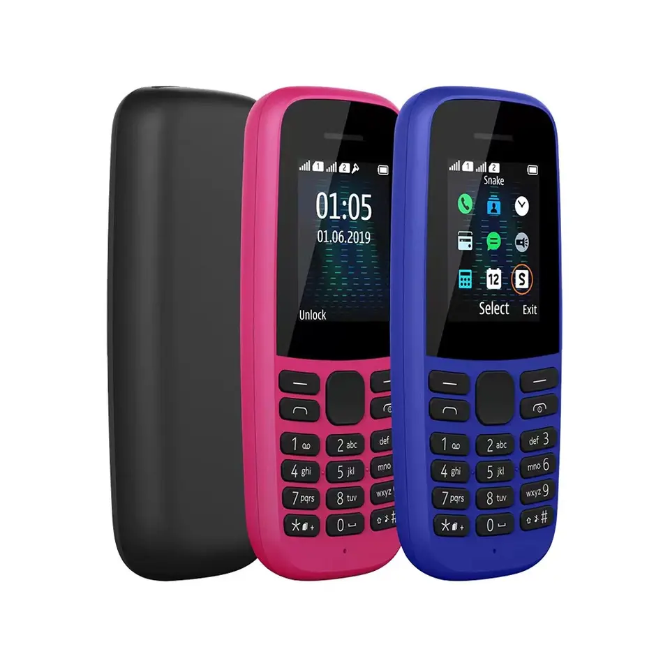 For Nokia 105 2019 Brand New Single Sim Card Handset With Flashlight Mini Feature Cell Mobile Phone Nokia 105