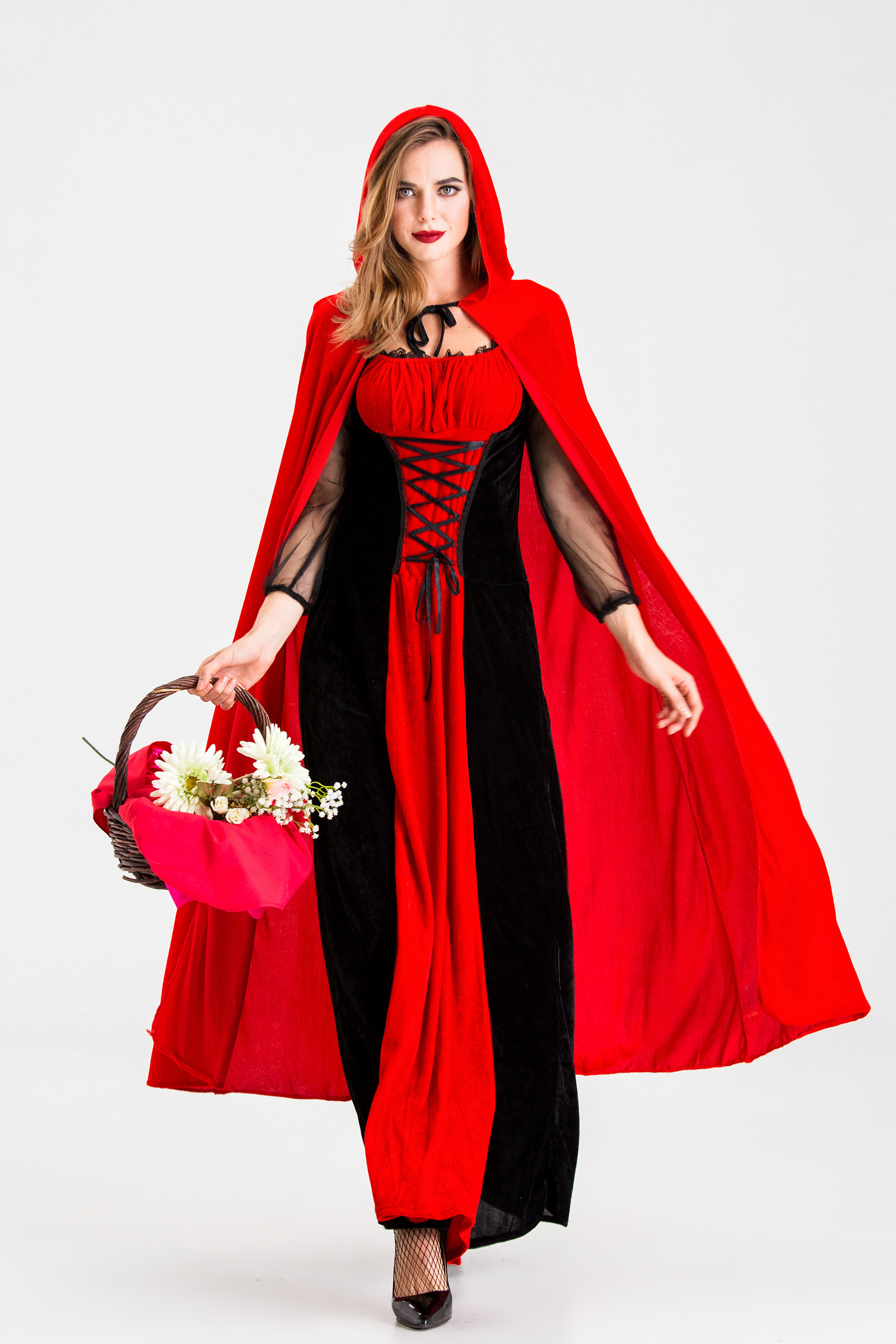 2021 New Halloween Vampire Uniform New Little Red Riding Hood Costume Castle Queen Costume Adult Cosplay Costume