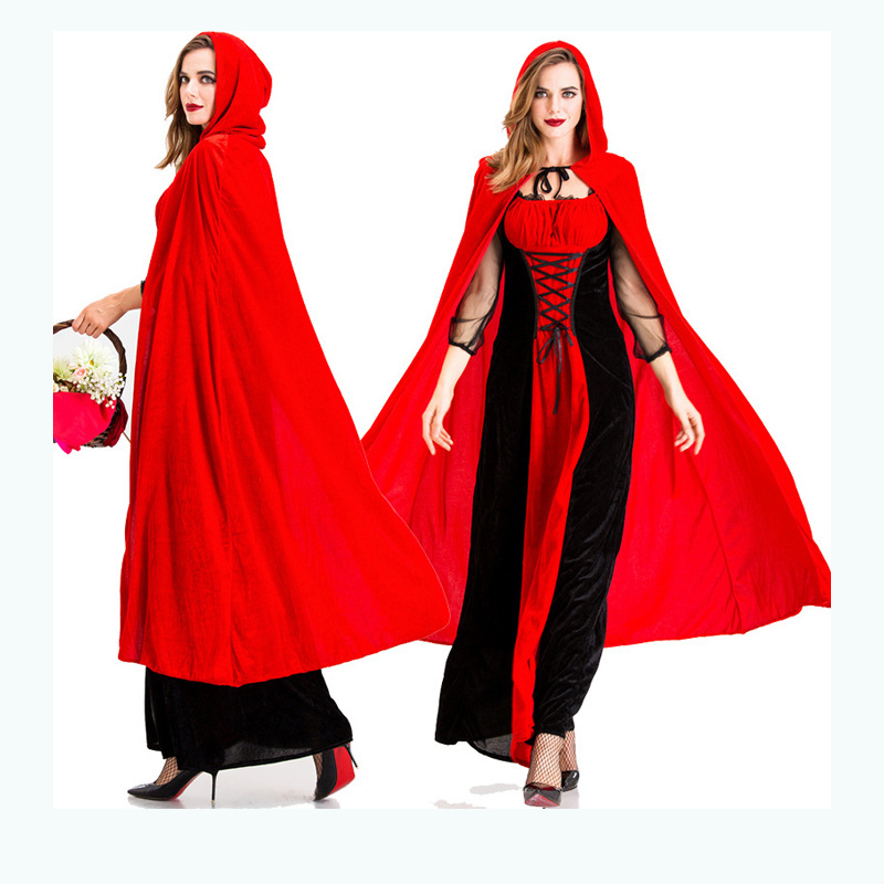 2021 New Halloween Vampire Uniform New Little Red Riding Hood Costume Castle Queen Costume Adult Cosplay Costume