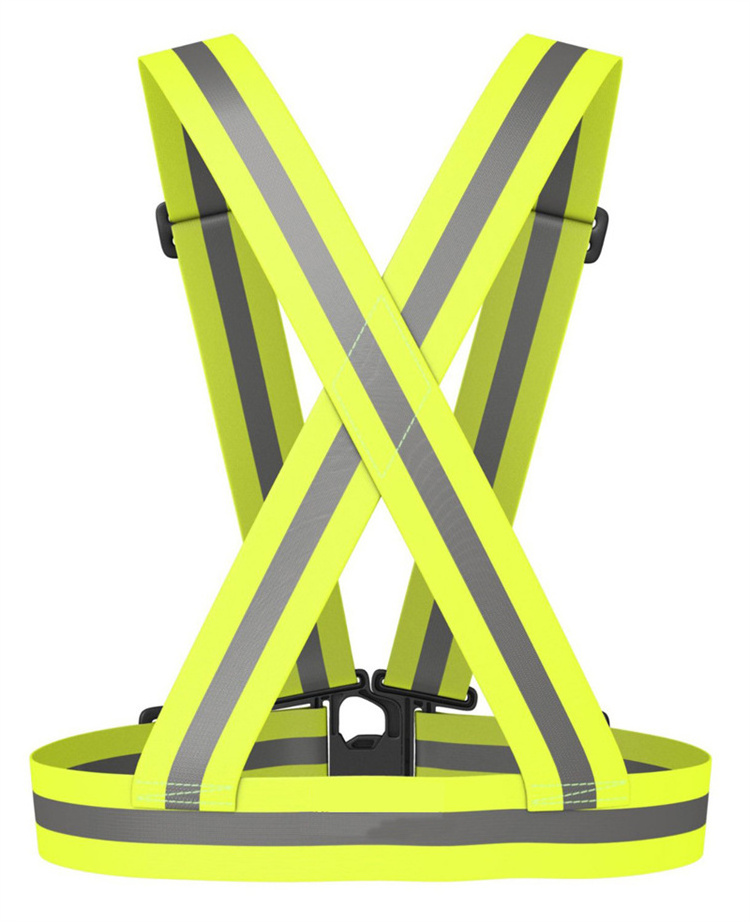 high quality hivis yellow High Visibility Reflective Safety vest work vest Reflective tape protective safety hivis vest