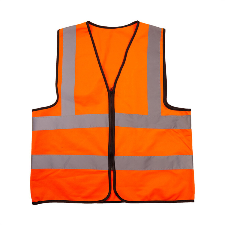 Custom logo High Visibility Reflective Safety vest workwear Reflective tape protective hivis vest