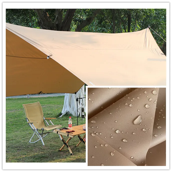 210D waterproof silver coating heat-insulation high UV resistant polyester oxford car cover umbrella parasol tent curtain fabric