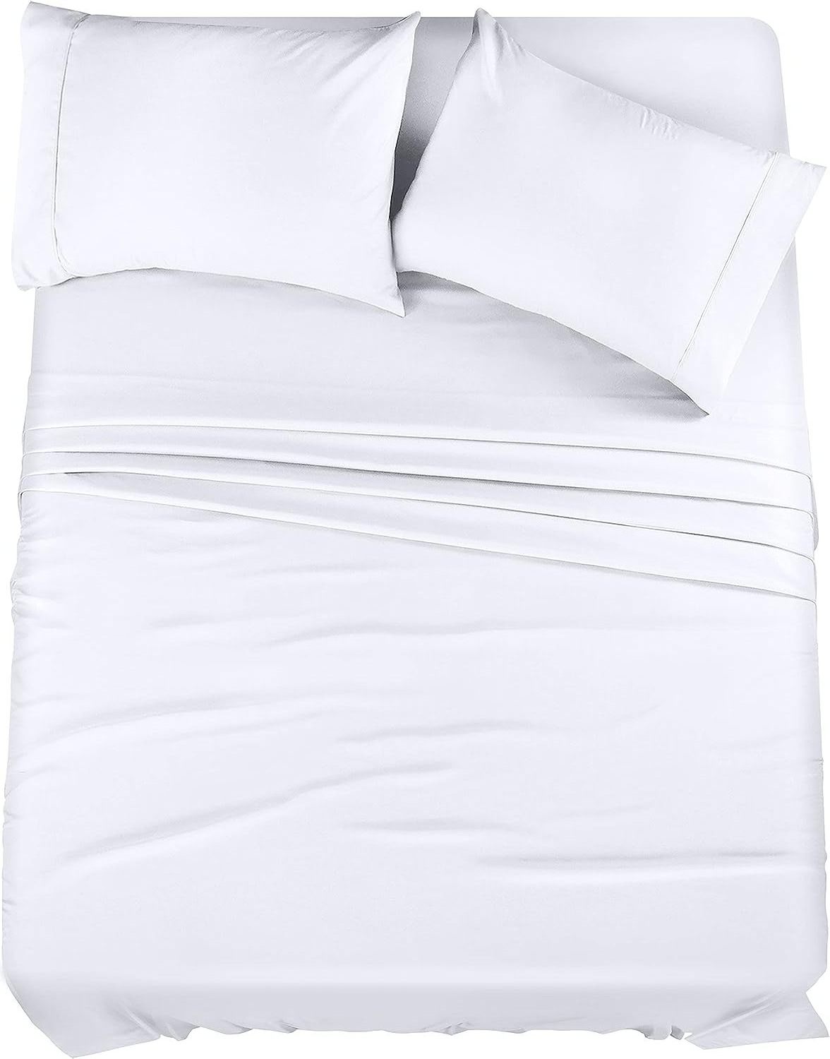 Custom US Twin Size 100% polyester microfiber bedding 3 PCS sheets sets hotel and home cotton feeling white sheets sets