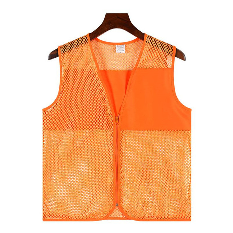 OEM logo custom factory supermarket warehouse work wear unisex men women working uniform vest work vests