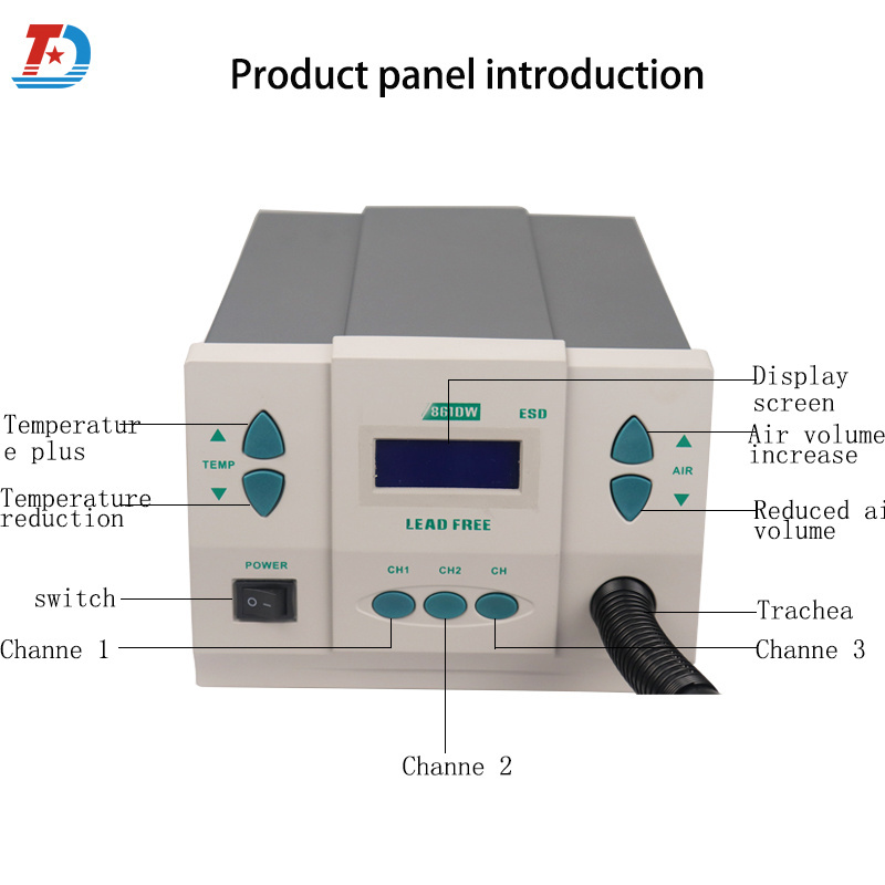 861DW soldering equipment soldering hot air gun hot air gun soldering