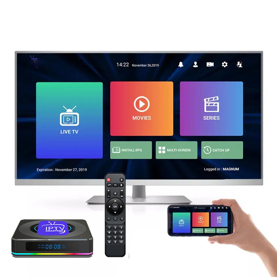 Android tv box strong4k iptv subscription 12 Months Iptv M3U Reseller box Panel ExYu Iptv Europe 4kott M3u 4kOtt Trial Nederland