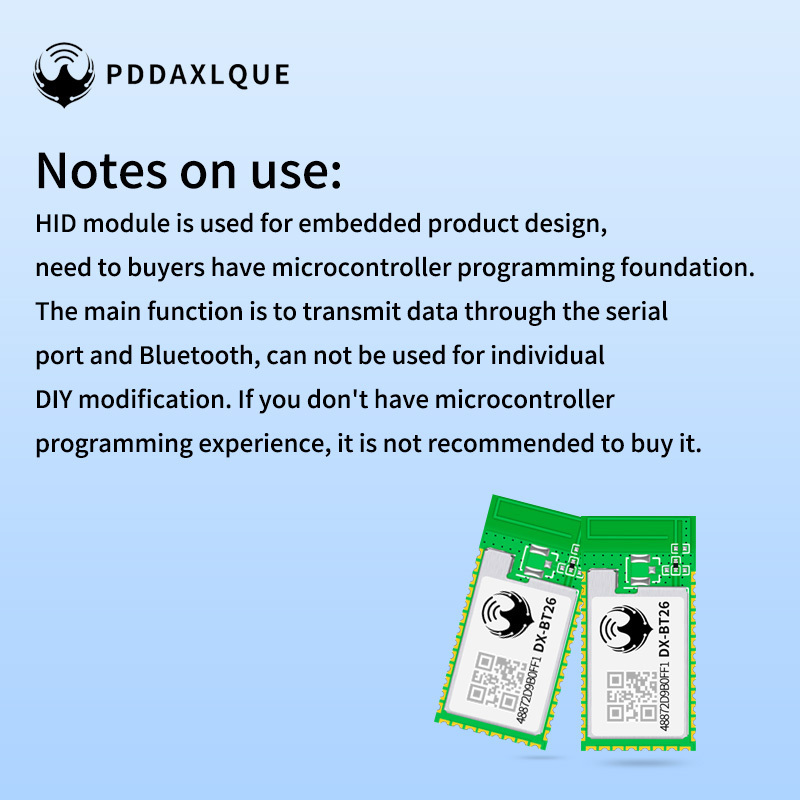 BT26-HID bluetooth barcode scanner module for Arduin wireless serial port for data transmission and automatic reconnection