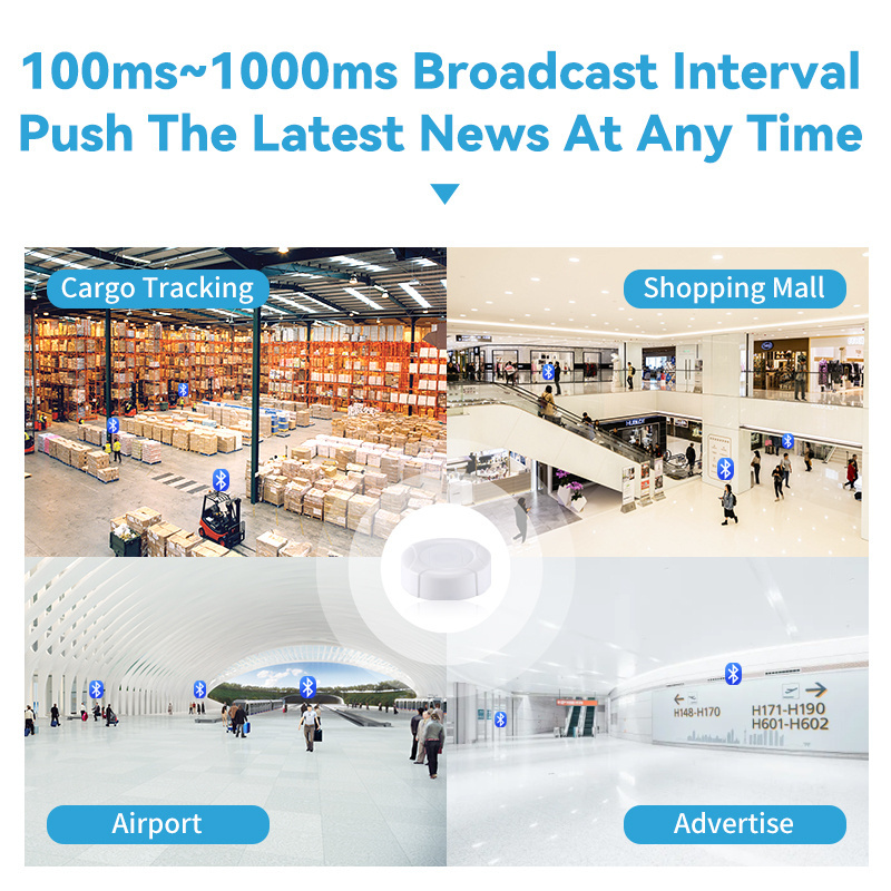 First-class Bluetooth beacon for identification inventory of small equipment waterproof ibeacon & Eddystone compatible - AERO ID