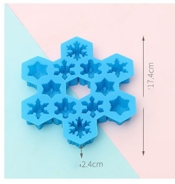 Snow ice cube silicone mold 15 square ice cube brain creative modeling 4 hole diamond ice mold