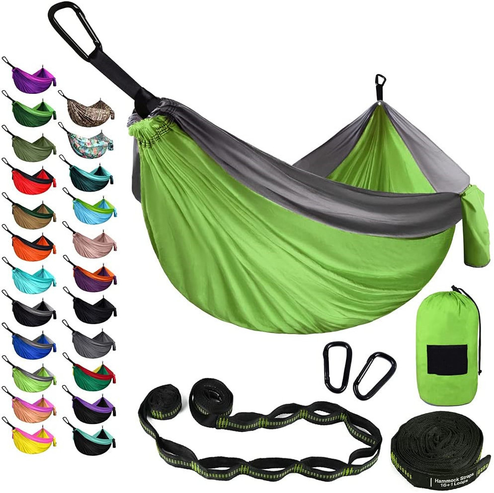 Double Camping Hammock Portable Tree 300*200cm Hammocks with 2 Hanging Ropes, Lightweight for Backpacking, Travel