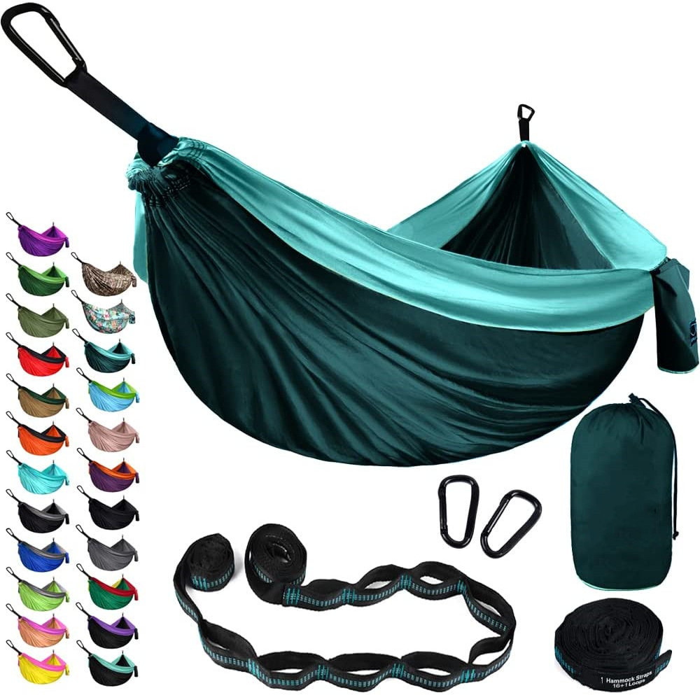 Double Camping Hammock Portable Tree 300*200cm Hammocks with 2 Hanging Ropes, Lightweight for Backpacking, Travel