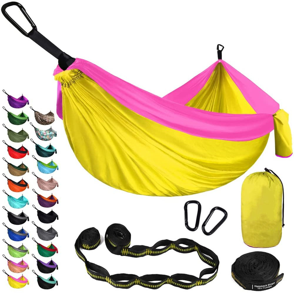 Double Camping Hammock Portable Tree 300*200cm Hammocks with 2 Hanging Ropes, Lightweight for Backpacking, Travel