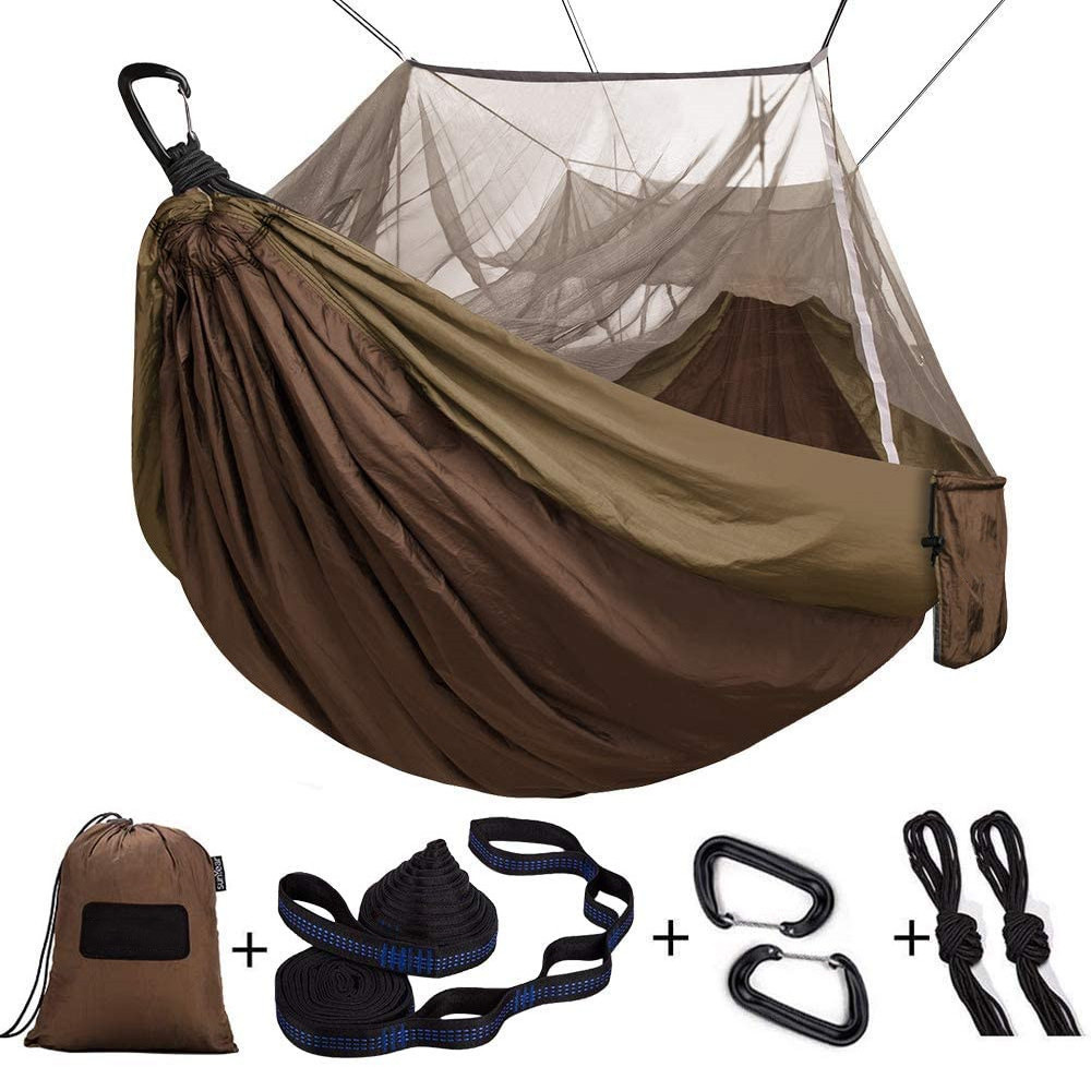 Ultralight Portable Nylon Camping Hammock Mosquito Net Outdoor Windproof, Anti-Mosquito, Swing Sleeping Hammock