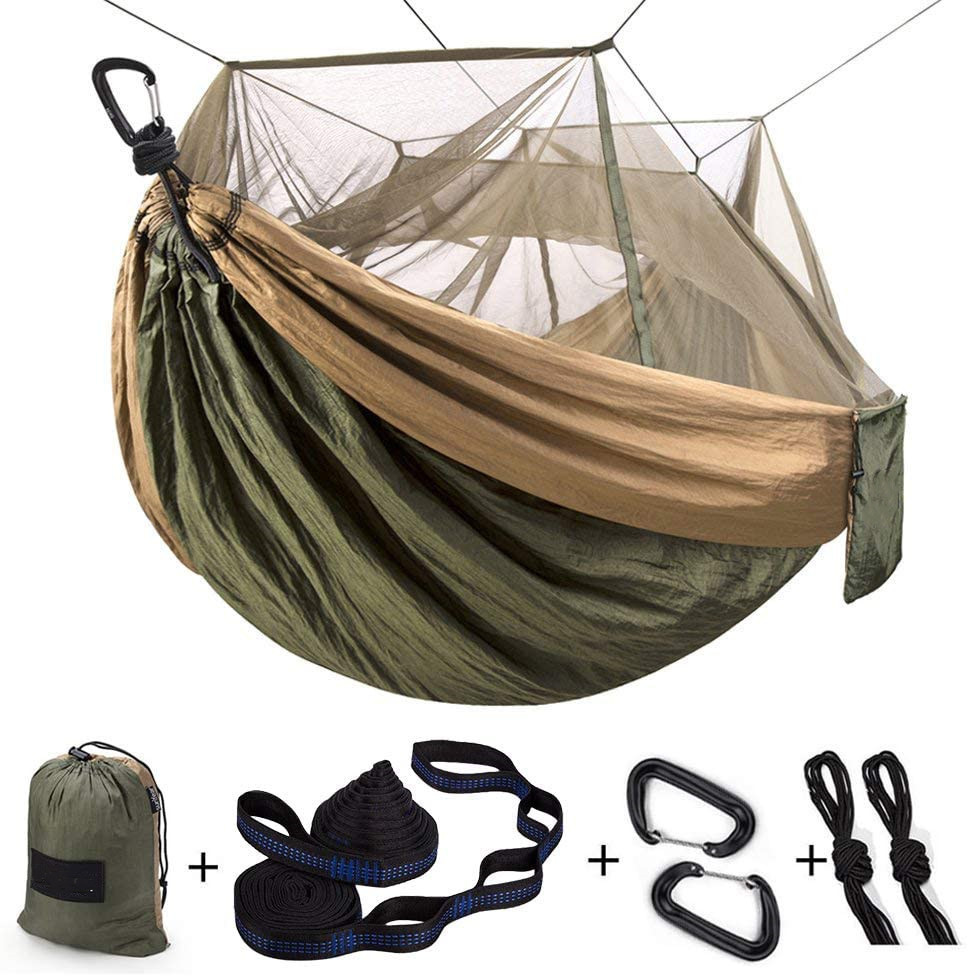 Ultralight Portable Nylon Camping Hammock Mosquito Net Outdoor Windproof, Anti-Mosquito, Swing Sleeping Hammock