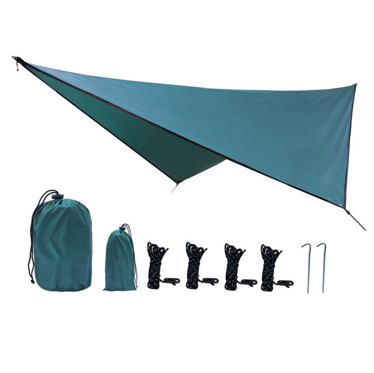 Hammock Rain Fly Camping Tarp Waterproof Lightweight Backpacking Rain Tarp Shelter for Hiking Outdoor,