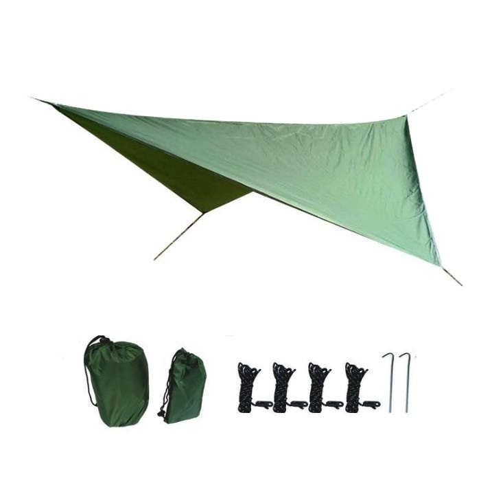 Hammock Rain Fly Camping Tarp Waterproof Lightweight Backpacking Rain Tarp Shelter for Hiking Outdoor,