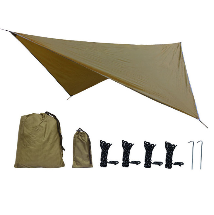 Hammock Rain Fly Camping Tarp Waterproof Lightweight Backpacking Rain Tarp Shelter for Hiking Outdoor,