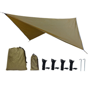 Hammock Rain Fly Camping Tarp Waterproof Lightweight Backpacking Rain Tarp Shelter for Hiking Outdoor,