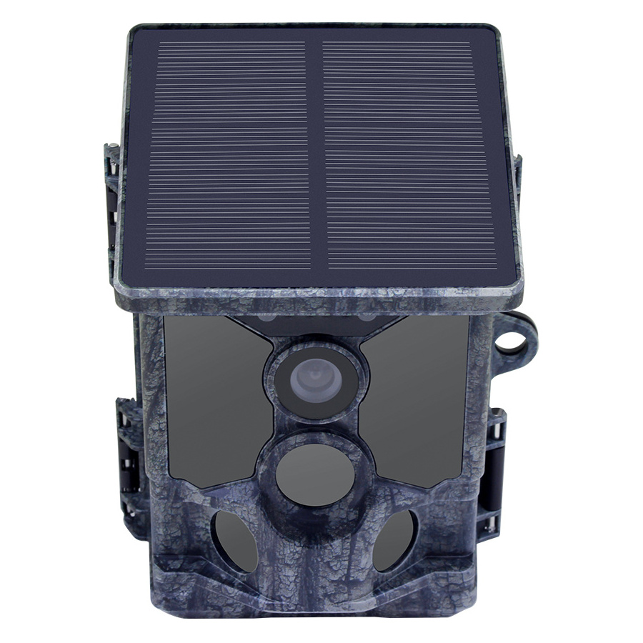 New Outdoor 4K IP66 Wireless Wildlife Solar Panel Infrared Hunting Trail Trap Camera