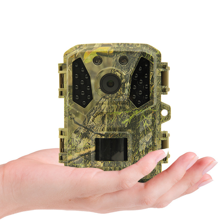 Custom 2.0 inch lcd display IR light outdoor full hd video small hidden wildlife camera hunting rugged waterproof microphone