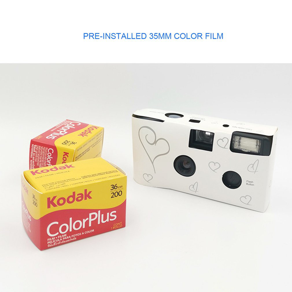 Cheap Factory Price Disposable Camera Single Use with Flash  35mm Codak Film Optional Black White