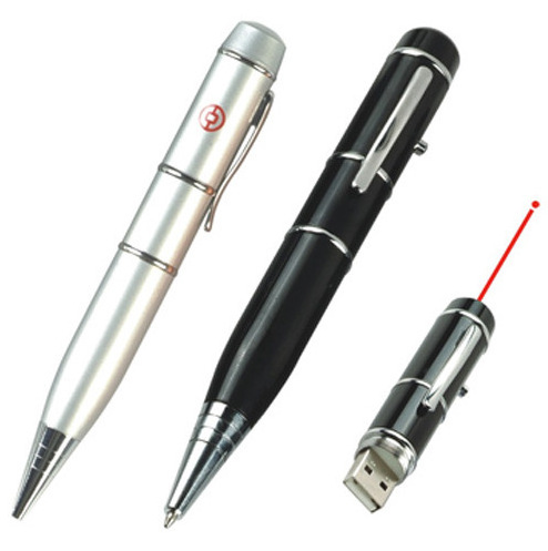 EACAJESS Multi Function Usb Ball Ballpoint  With Led Laser Pointer Light   usb drive ballpoint Pen