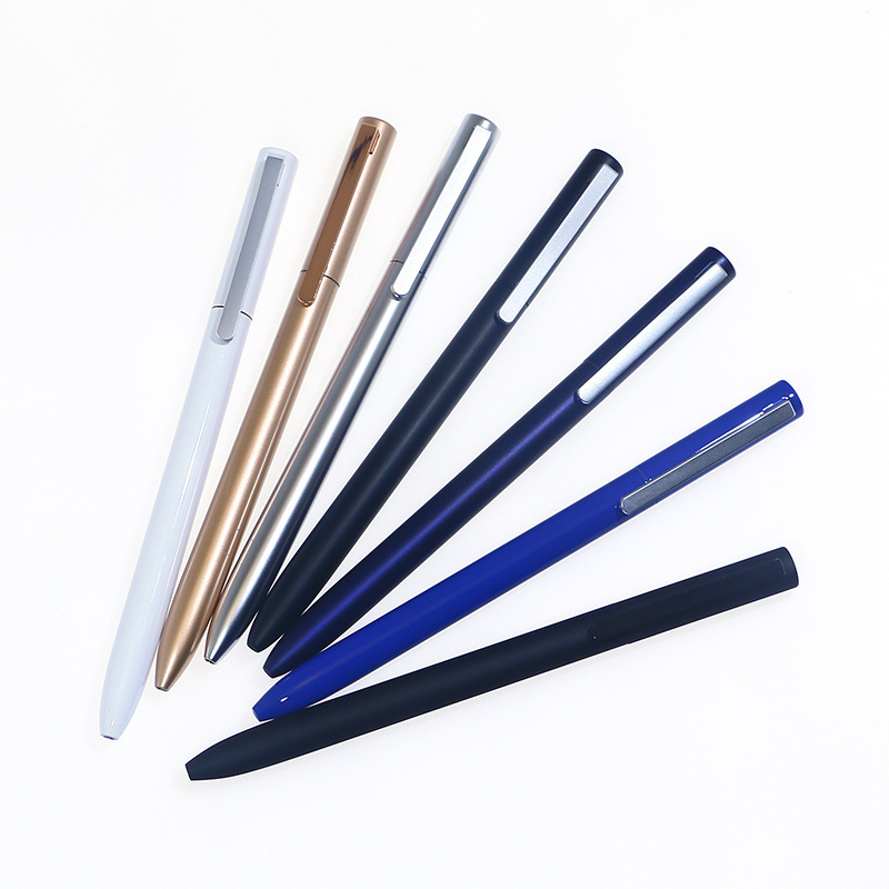 Eacajess custom logo laser engraving ball pen manufacturing xiaomi sign gel metal ballpoint pen