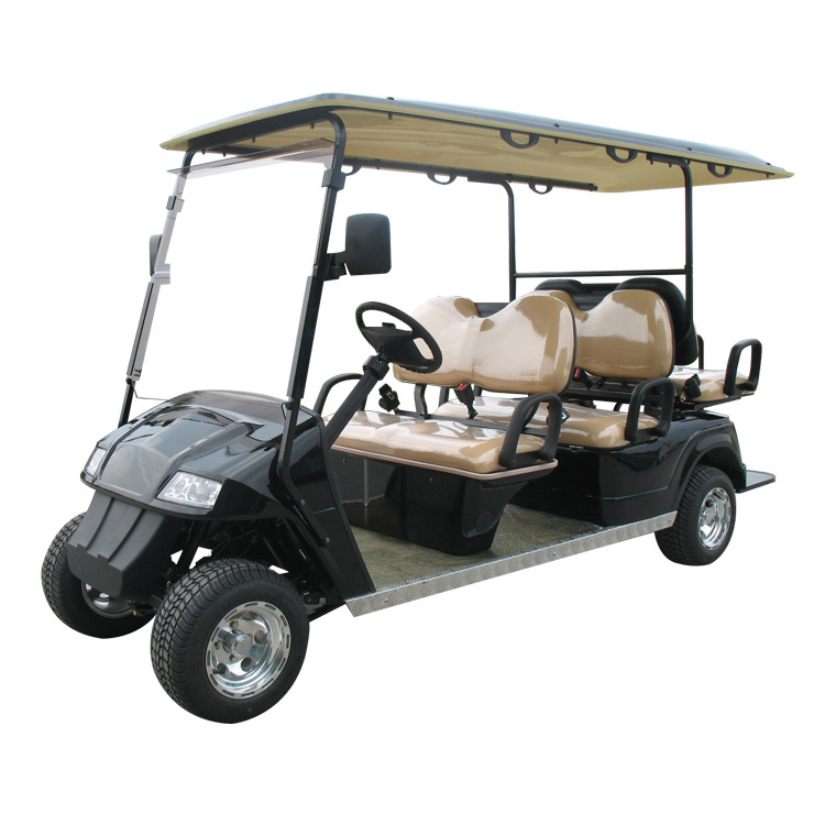 EG chinese custom price luxury 48v lithium battery 6 seater electric golf cart for sale