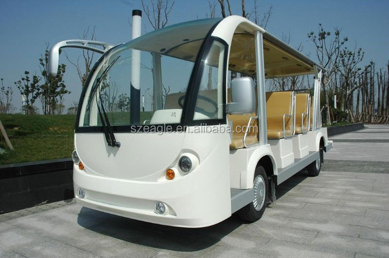 electric garden utility vehicle 15 seaters shuttle bus for sale with cheap price