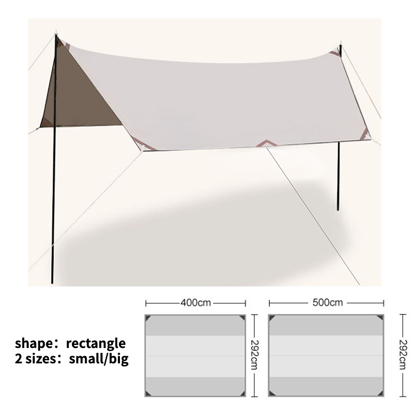 Awning Waterproof Tarp Tent Shade Ultralight Garden Canopy Sunshade Outdoor Hammock Tourist Beach Sun Shelter Camping Tarps