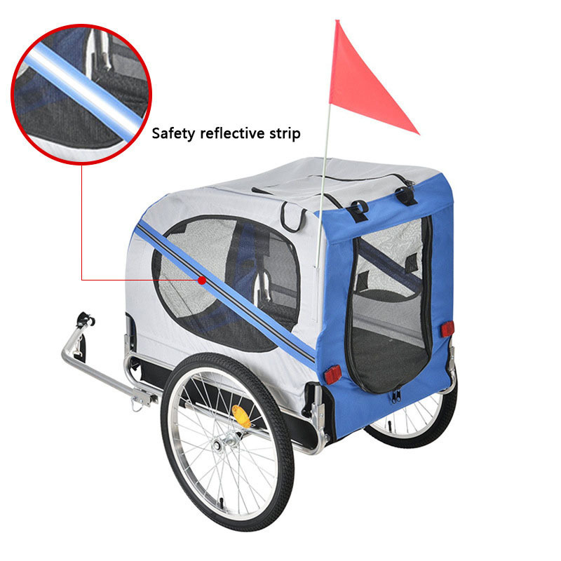 Dog Bike Trailers for Cycling Adventures Outdoor Pet Carriers Bike Tail Wagon Touring Bicycle Trailer for Dog