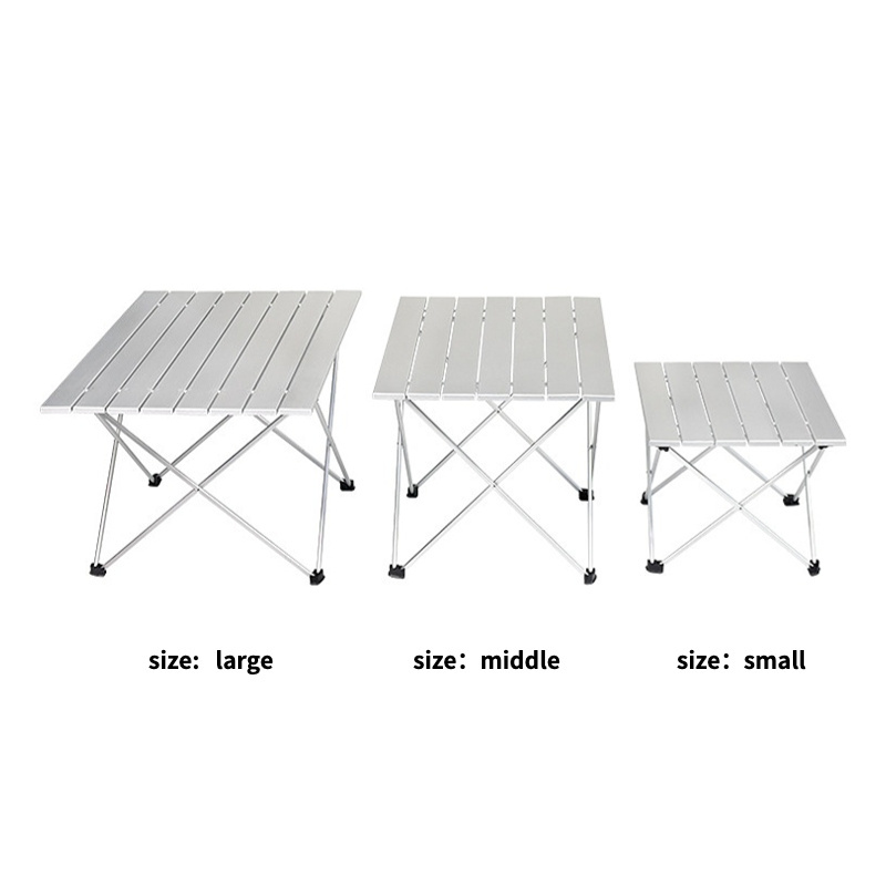 Portable Folding Table 16in Small Size Ultralight 6061 Aluminium Alloy Outdoor Furniture Hiking Travel BBQ Picnic Camping Table