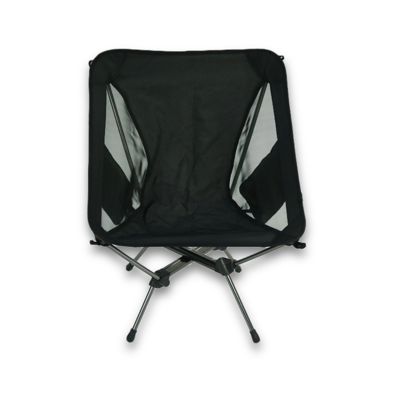 Outdoor Camping Chair Heavy Duty Folding Beach Chairs Canvas Big Camping Moon Chair With Side Storage Bag