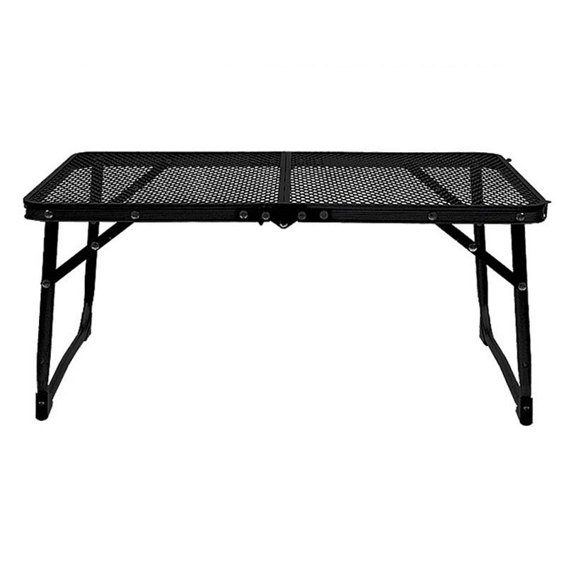 Lightweight Metal Net Table Portable Barbecue Cooking Picnic Camping Table Briefcase Type Hand-Carry Folding Outdoor Tables