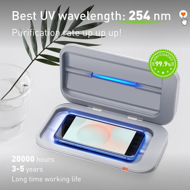 Easycare Cell Phone UV Sterilizer Cleaner UVC Led Sanitizer uv disinfector box