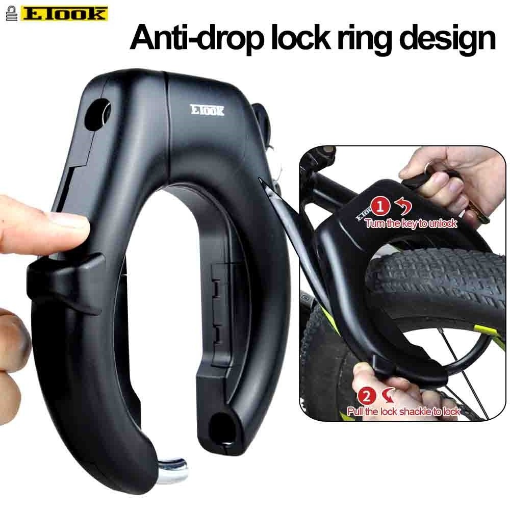 HOT Sale Waterproof Anti-theft Bicycle Fat Bike Frame Lock Bike Sharing Lock for Fat Tire Width 3''