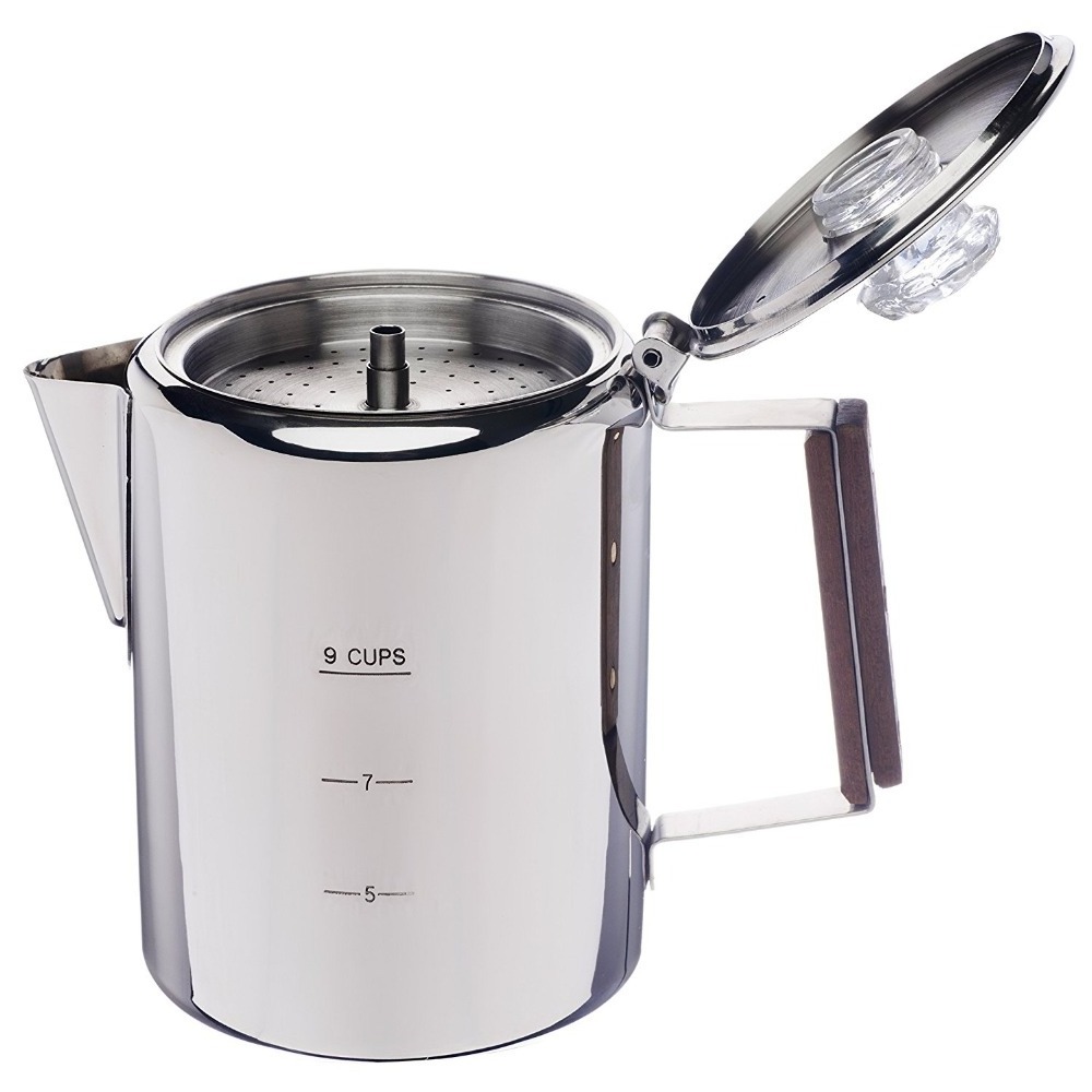 Excellent Quality Stainless Steel Stovetop Coffee Percolator Pot Kettle