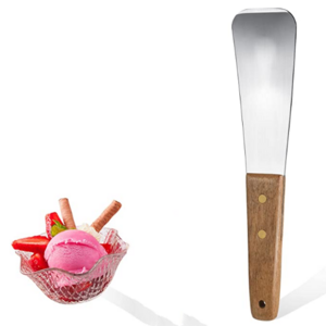 High Quality Ice Cream Spade Stainless Steel Ice Cream Scoop With Wooden Handle