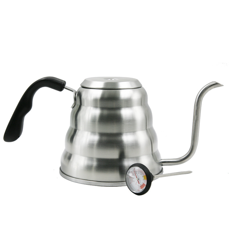 Wholesale Stainless Steel Gooseneck Drip Kettle With Thermometer Coffee Drip Kettle