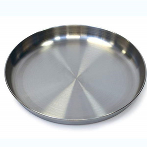 Wholesale Cheap Stainless Steel Dinner Plates Trays Food Plate