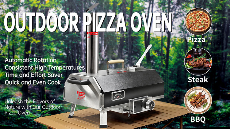 Hot Selling Trapezoid portable Electric Pizza Oven Wood Fired Pallet Outdoor Garden Pizza Oven