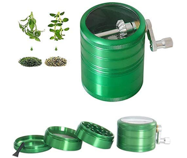 Large Capacity Spice Grinder Premium Aluminum Herb Grinder for Herb and Spice