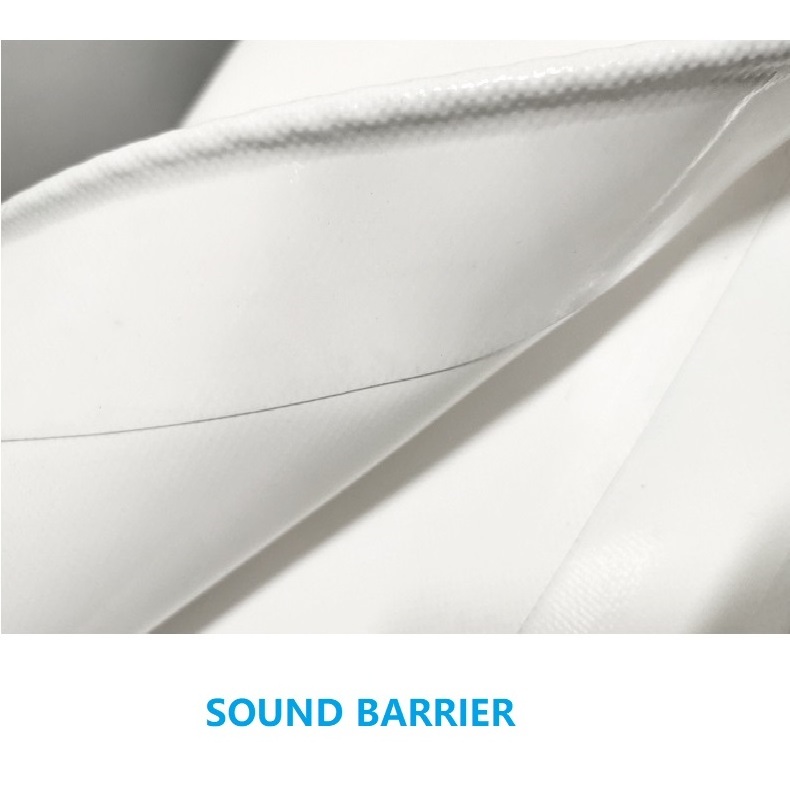 flame retardant Sound Barrier Net Noise Barrier Blanket PVC Soundproof Sheet for Scaffolding Safety Protection