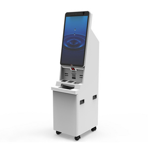 Ejeton Banknote/Coin Acceptor Android Qeue Self Service Standing Kiosk For Printing Machine