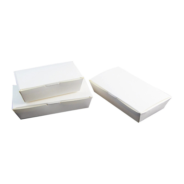 Big sale food grade white cardboard fried chicken custom lunch box