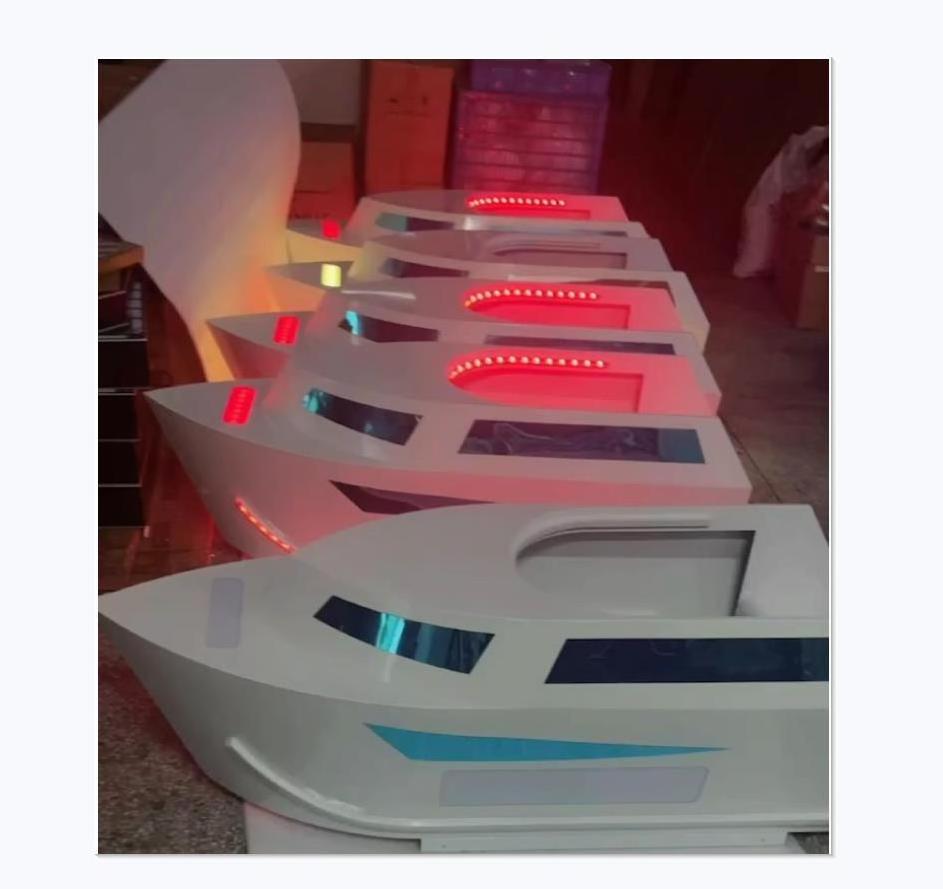 2023 new coming! Rechargeable Boat Shape led  Bottle Presenter Glorifier  display