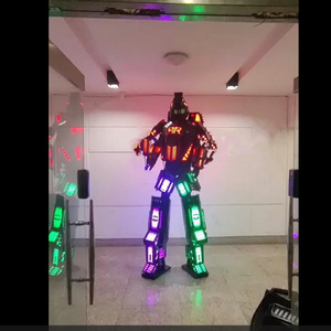 LED Walker robot suit led party led robot costume adult stage clothes luminous costume for dance performance wear