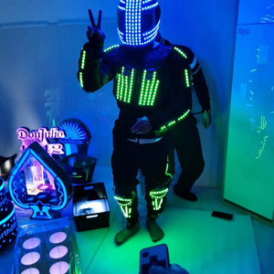 Led Robot Clothing Clothes Luminous Dance Performance Show for Night Club led light up cpstumes dance costumes led robot suit