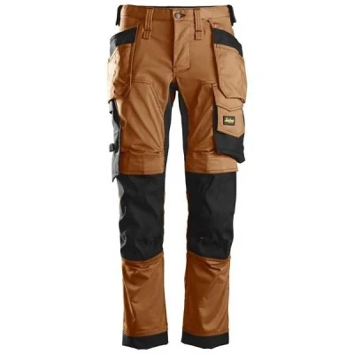 Plus Size Men Workwear Multi-Pocket Knee-Length Pants